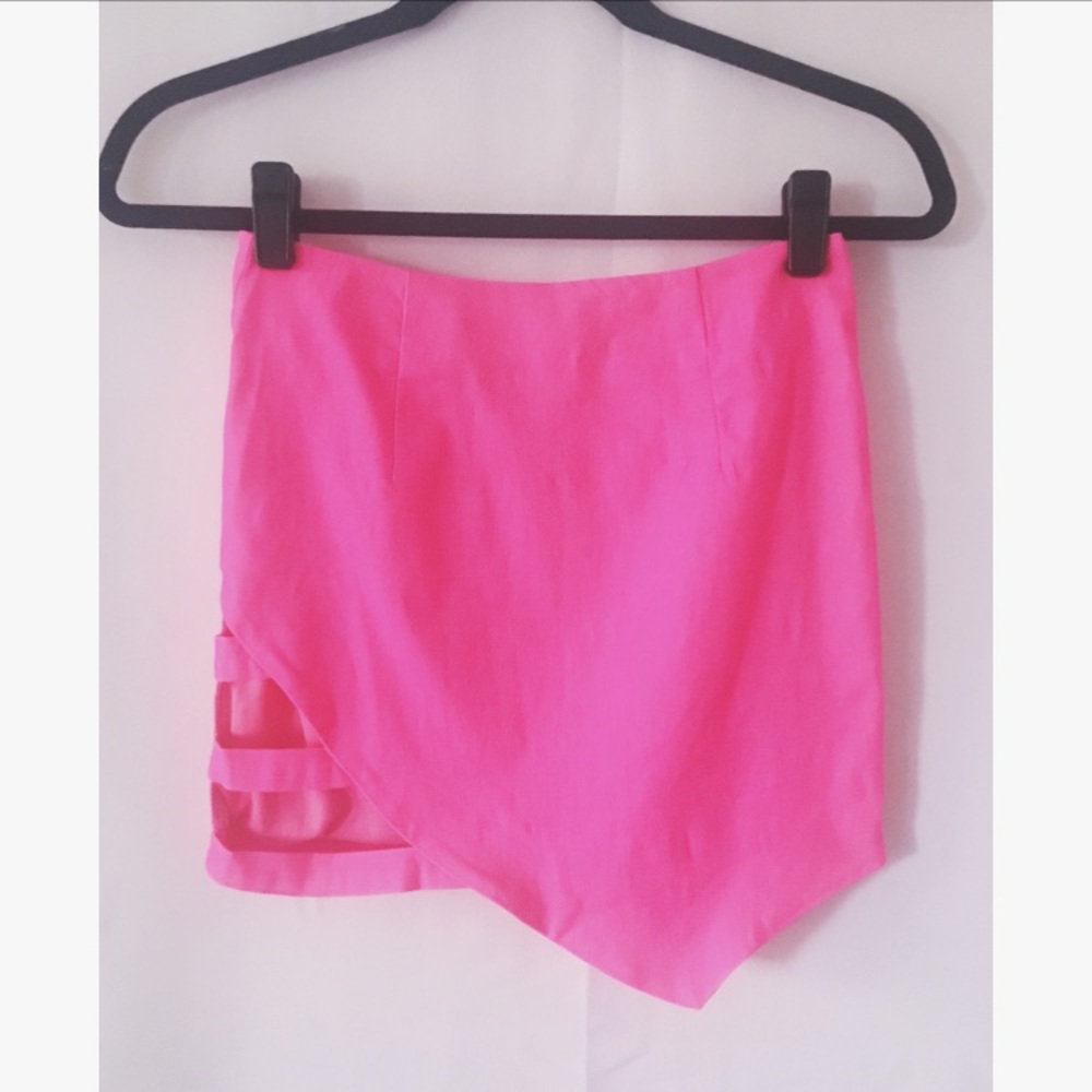 SOLD Tobi 🎀 Business & Pleasure Pink Mini Skirt